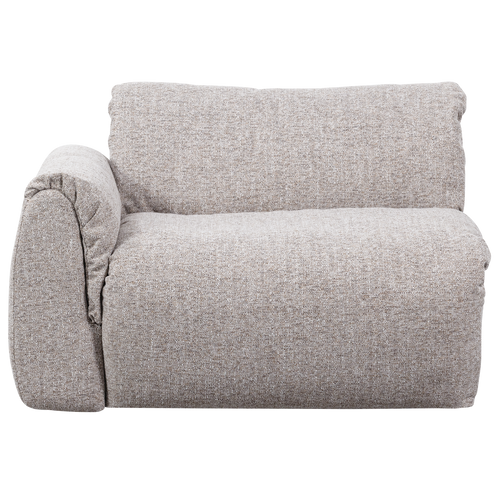 WOOOD 1-zits met arm links Baggy - Geweven Stof - Naturel - 81x114x101 - vtwonen shop