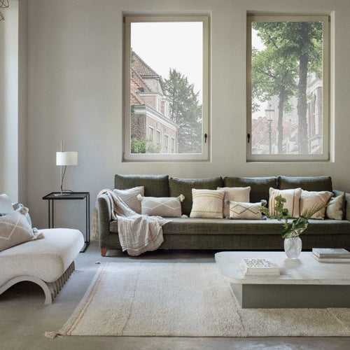 Lorena Canals wasbaar vloerkleed Bloom Naturel