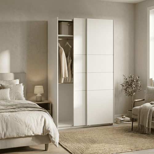 Calicosy - 2-deurs LINE - Licht hout 116,6x59,8x203 cm