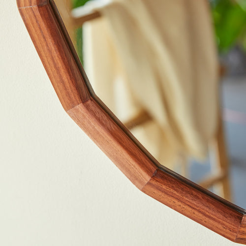 Tikamoon Spiegel in massief palissander 80x70 cm - Bruin - vtwonen shop