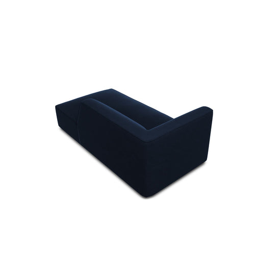 Cosmopolitan Design - Ligstoel rechts Siena flueel koningsblauw - 181x93x69cm