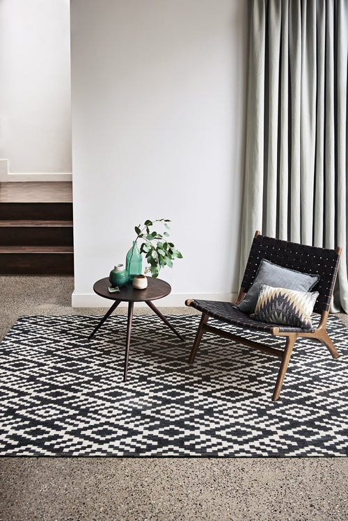 Belavita vloerkleed 8743 Charcoal - Zwart - 200 x 280 cm