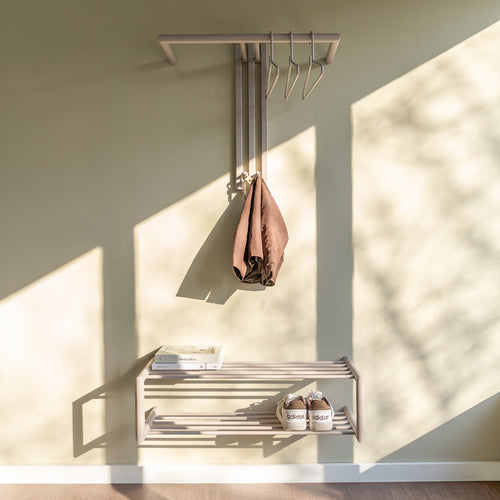 Spinder Design kapstok Senza 1 - Silky Taupe - 2 haken