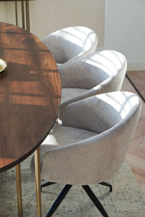 Kick draaistoel Merle - Grijs - vtwonen shop