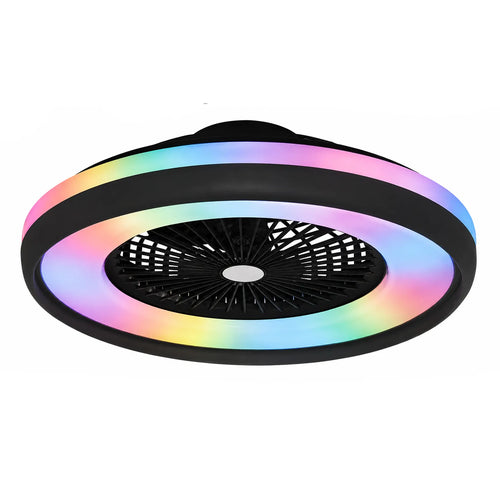 Freelight plafondventilator Ventola - 1 lichts - 60  x 23   cm - zwart