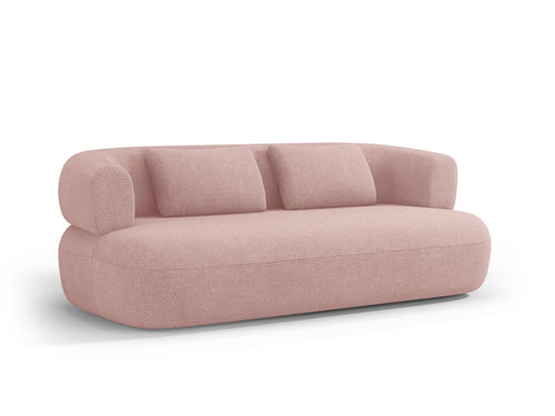 Micadoni Bank Jenny 3-zits, boucle, poederroze - 90x178x73cm