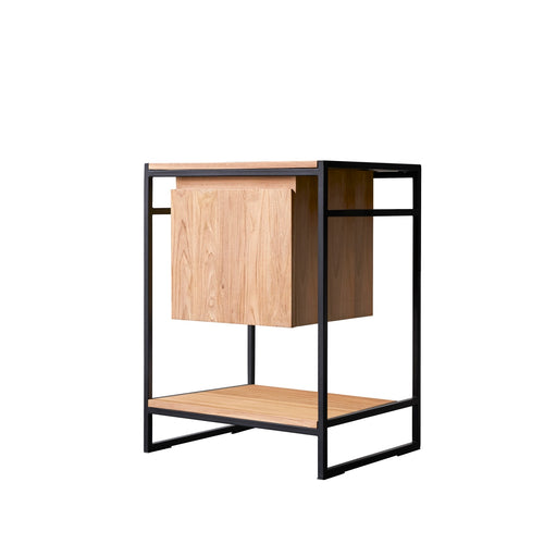 Tikamoon Badmeubel van massief teakhout en metaal 60 cm - Naturel - vtwonen shop