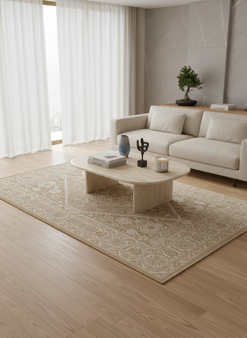 AFK Living vloerkleed Loggia - voor binnen en buiten - beige - 160x230 cm