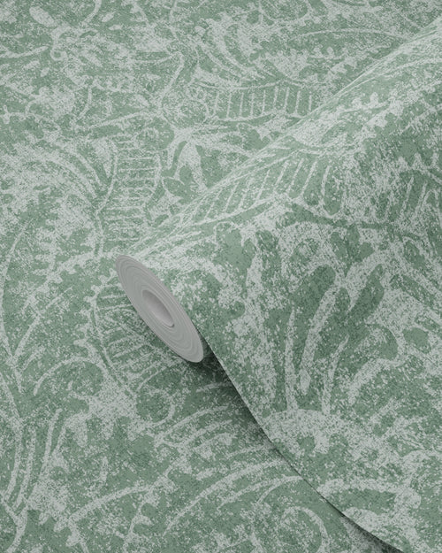 ESTAhome behang ornamenten blauwgroen - 50 x 900 cm - 131614 - vtwonen shop