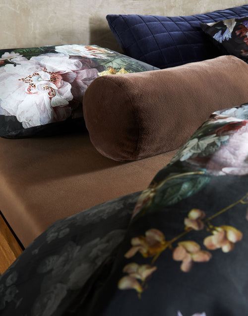 Essenza Fleur Festive dekbedovertrek - Lits-Jumeaux XL – 260x200/220 cm - Blooming Black