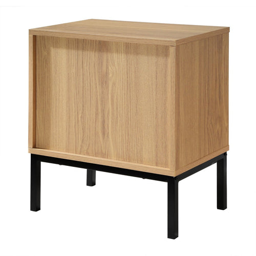 Calicosy - TARA Nachtkastje 2 lades - Licht hout - 29x45x51 cm