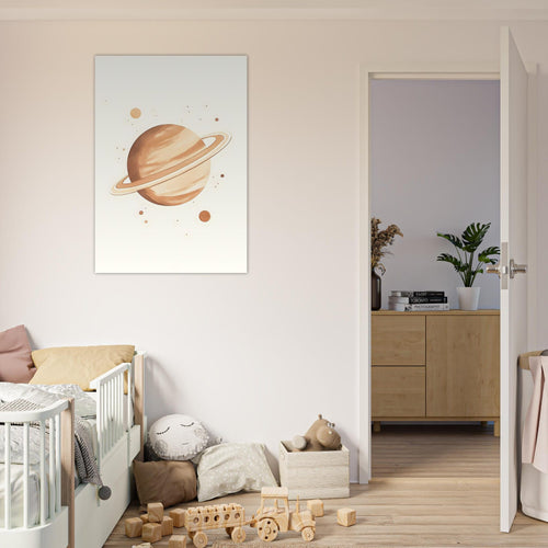 Artfulprints Poster Droomplaneet   - 50x70 cm - Bruin