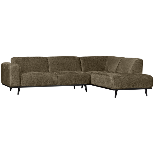 WOOOD hoekbank rechts Statement - Polyester - Bonsai - 77x274x210