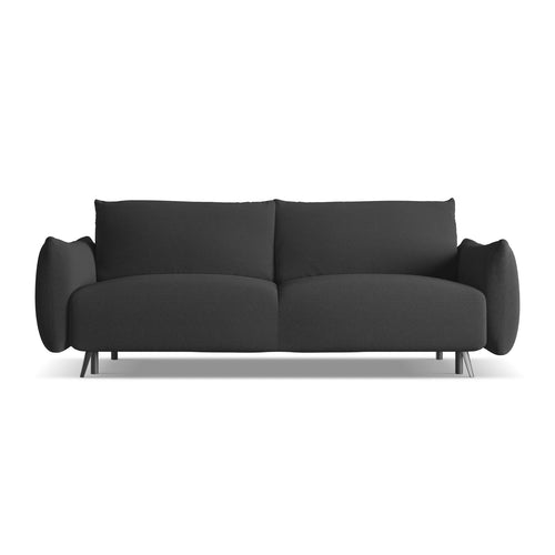 LaMiaSofa 3-zits slaapbank Genova - chenille stof - antraciet - 230x105x86