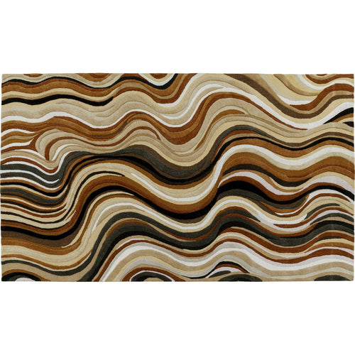 Kare Design Vloerkleed New Wave 300x200cm bruin