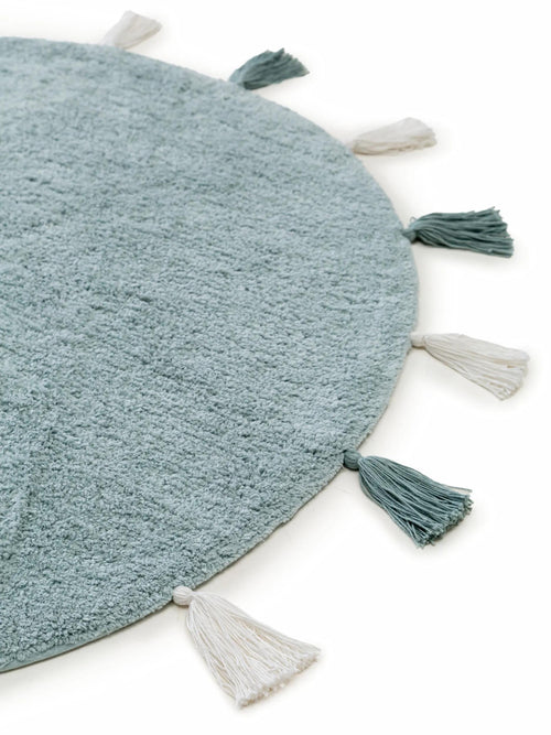 benuta wasbaar kindervloerkleed Malu - lichtblauw - ø 100 cm