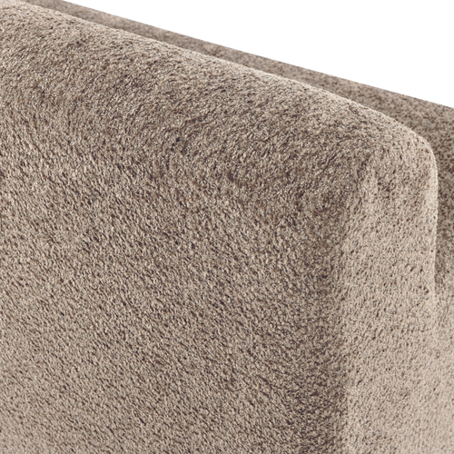 WOOOD eetbank 164 cm rugleuning Mojo Base - Wollig - Donkerzand - 83x164x76