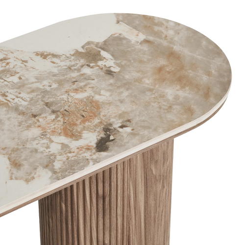 Artichok Ronda Houten Sidetable Bruin - 120 x 78 cm