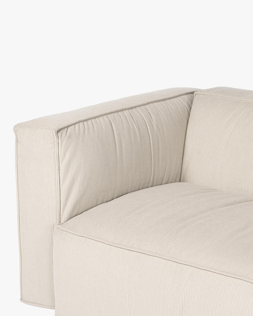 noo.ma Lobi 3-zits hoekbank - beige corduroy, soft zitcomfort