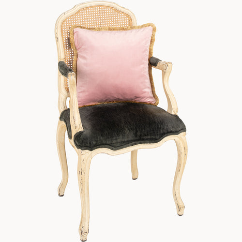 Besarto, draadloos Warmtekussen, Carino rose met gouden franje - vtwonen shop