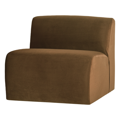 WOOOD 1-zits bank Mojo Base - Velvet - Honinggeel - 74x84x97