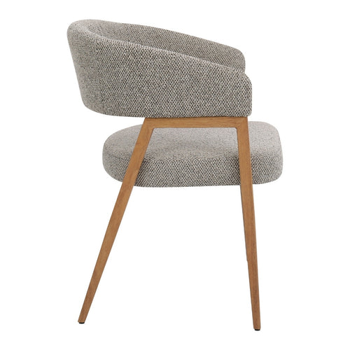 DÉJA Living Eetkamerstoel Fureso - Taupe/Naturel - Set van 2