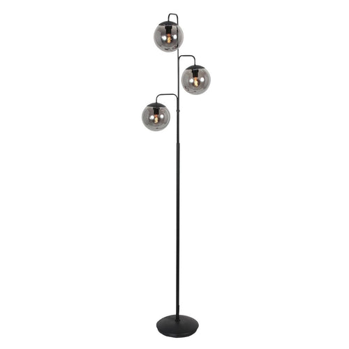 Steinhauer vloerlamp Bollique - 3 lichts - 24  x 172   cm - zwart