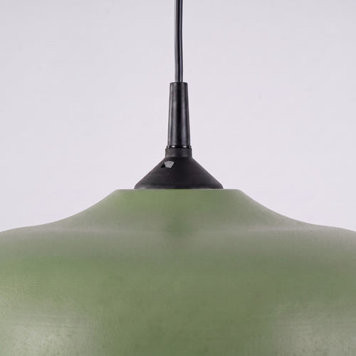 Sollux Lighting Hanglamp GINA olijfgroen - 38x38x74cm