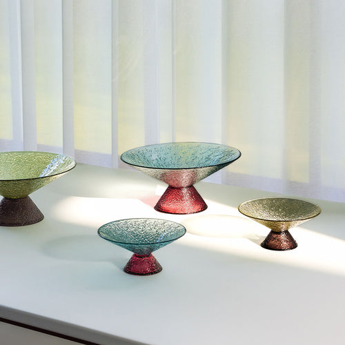 Hübsch glazen schaal Bonbon - glas - ø25xh12cm - vtwonen shop