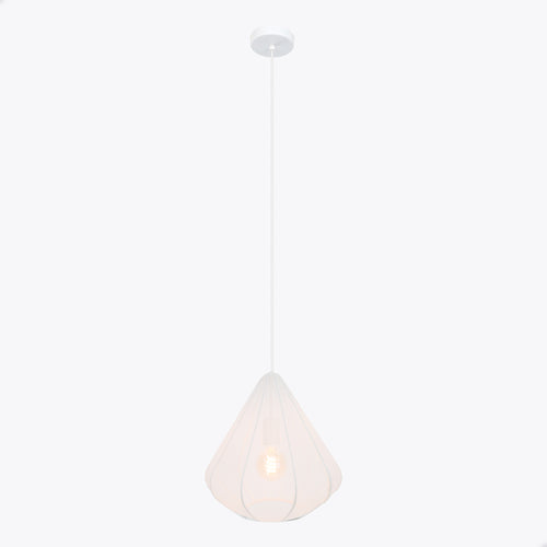 EGLO hanglamp Dolwen - e27 - ø 33,5 cm - wit - textiel - vtwonen shop