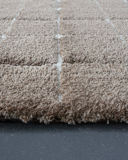 vtwonen vloerkleed Blocks - Warm Brown - 240x340 cm - vtwonen shop