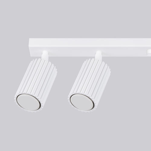 Sollux Lighting Plafondlamp KARBON 6L wit - 117x6,5x16,5cm