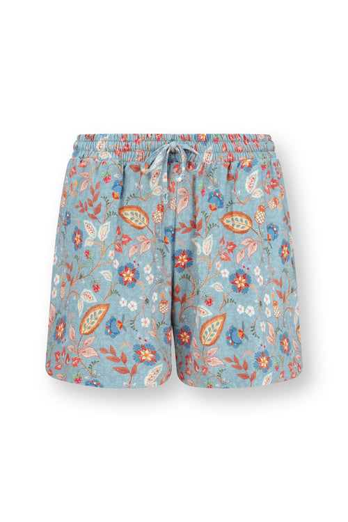 Pip Studio - Bob Short Pajama Pants Women - Jameela - Blue - XS - vtwonen shop