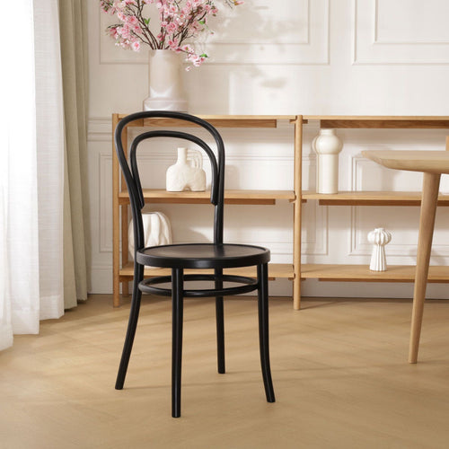 Fameg Vienna Thonet No.14 Houten Bistrostoel Zwart - vtwonen shop