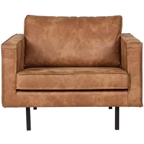 BePureHome fauteuil Rodeo - Recycle Leer - Cognac - 85x105x86 - vtwonen shop