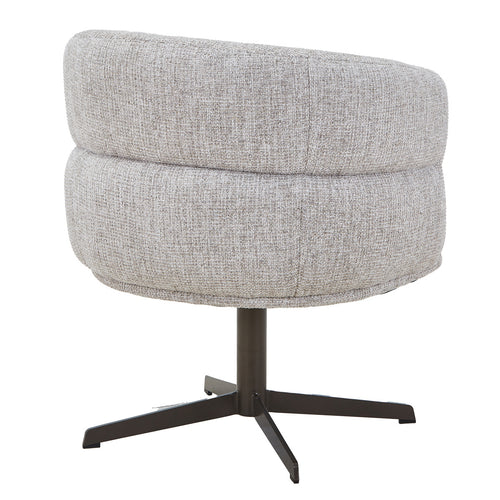 DÉJA Living Eetkamerstoel Coria - Beige/Brons - Draaibaar - Set van 2
