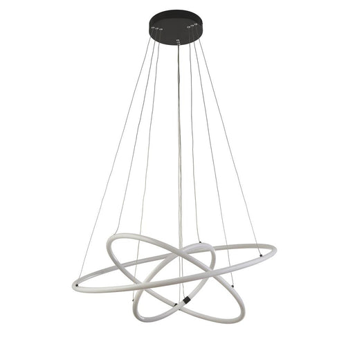 Searchlight Revolve 3-lichts LED-ringhanger, mat zwart 3000K