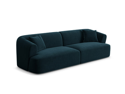 Cosmopolitan Design Modulaire bank Campi 4-zits, flueel diepe olie - 90x255x70cm