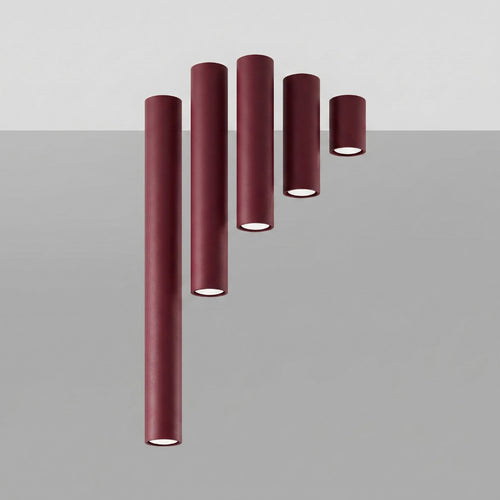 Sollux Lighting Plafondlamp LAGOS 20 bordeaux - 6x6x20cm