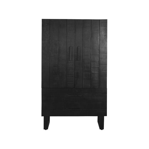 LABEL51 Bergkast Santos - Zwart Mangohout - 94x40x160cm - vtwonen shop