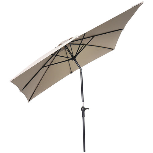 Lotus parasol - 250x250 cm - carbon black - ecru