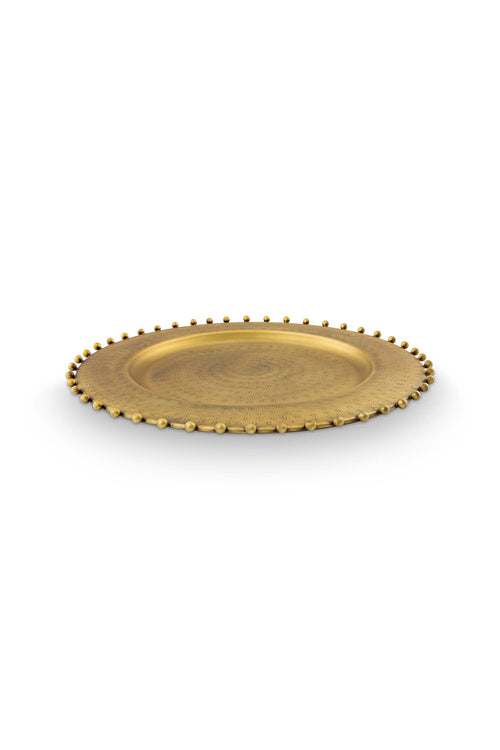 vtwonen - Onderbord - Metaal - Goud - 33x2 cm