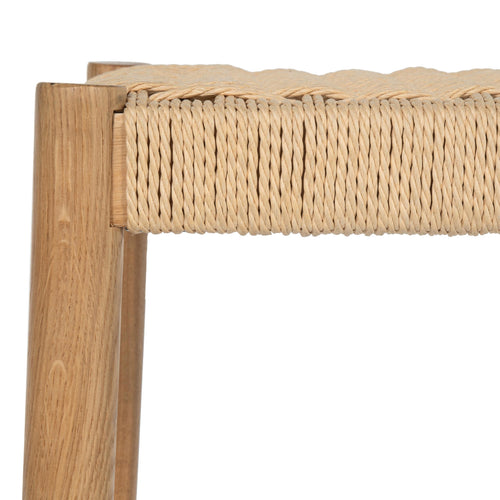 Furnhouse barkruk Ida - Natuurlijk eikenhout - Set van 4