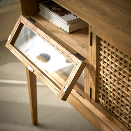 Tikamoon Buffetkast van gerecycled massief teak 150 cm - Naturel