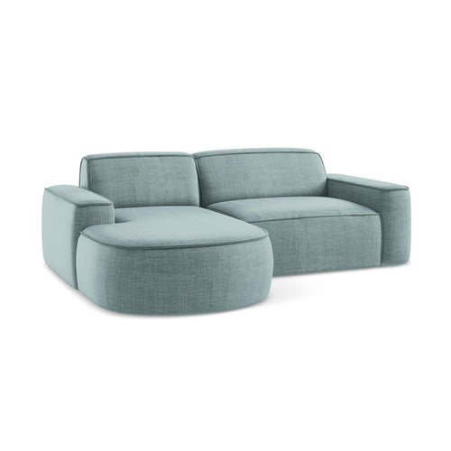 LaMiaSofa hoekbank links Melissa - textuurstof - jeans - 224x166x70