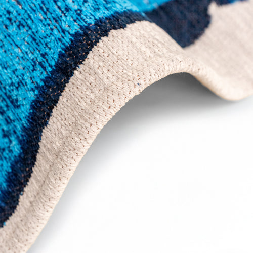 Louis De Poortere vloerkleed Diva Blue - blauw - 170x240cm