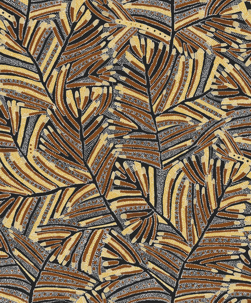 Masureel behang bladeren geel - 53 cm x 10.05 m - 632058 - vtwonen shop