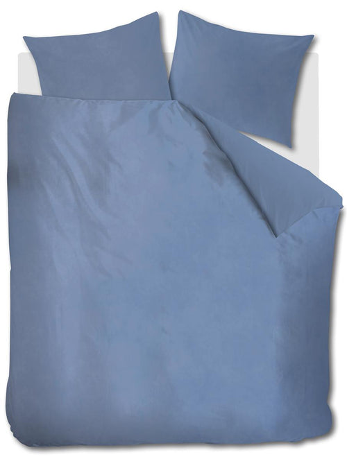 At Home by BeddingHouse dekbedovertrek Tender - 200x200/220 cm - mid blue - vtwonen shop