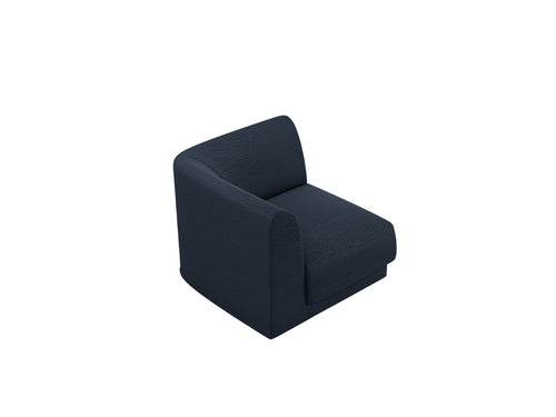 Micadoni - Hoekmodule "Miley" boucle donkerblauw - 90x90x70cm
