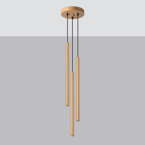 Sollux Lighting Hanglamp PASTELO 3P goud - 20x20x115cm